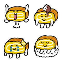 [LINE絵文字] ふわふわ卵焼きの絵文字の画像