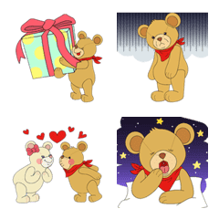 [LINE絵文字] teddybear storyの画像