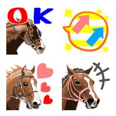 [LINE絵文字] 会話で使おう！競馬好きのための絵文字の画像