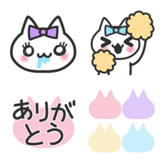 [LINE絵文字] アイドルねこの絵文字の画像