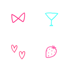 女の子向けの絵文字の絵文字メイン画像