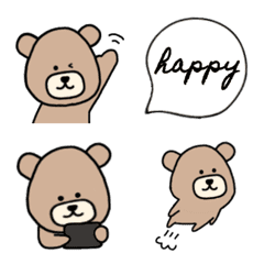 [LINE絵文字] くまごろー 絵文字2の画像