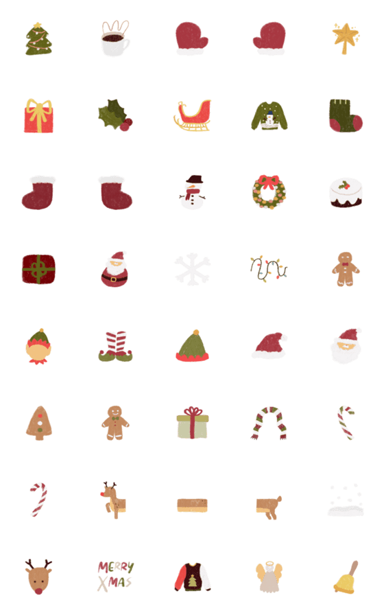 [LINE絵文字]christmas in winterの画像一覧