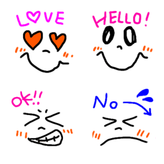[LINE絵文字] YURUKAWA Face Emojiの画像
