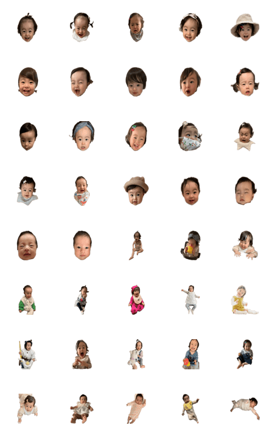 [LINE絵文字]aco's emoji 1の画像一覧