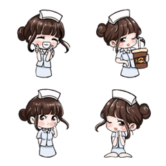 [LINE絵文字] Mymint Nurse from Thailand Emojiの画像