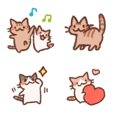 [LINE絵文字] きもちに忠実なねこたちの絵文字の画像