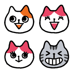 [LINE絵文字] ぴたねこ 絵文字の画像