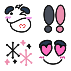 ごぢゃる。ピンク＆ブラックの絵文字メイン画像