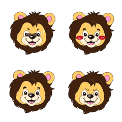 [LINE絵文字] player lion faceの画像