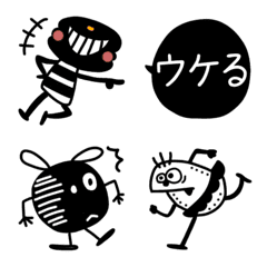 [LINE絵文字] モノクロモンスターズ❷の画像