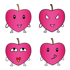 [LINE絵文字] Love appleの画像