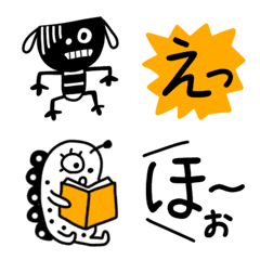 [LINE絵文字] モノクロモンスターズ❺の画像