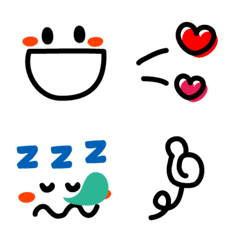 [LINE絵文字] 毎日使えるカワイイ絵文字の画像
