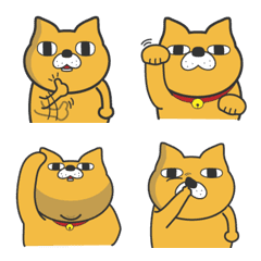 [LINE絵文字] 黄色い猫なやつの画像