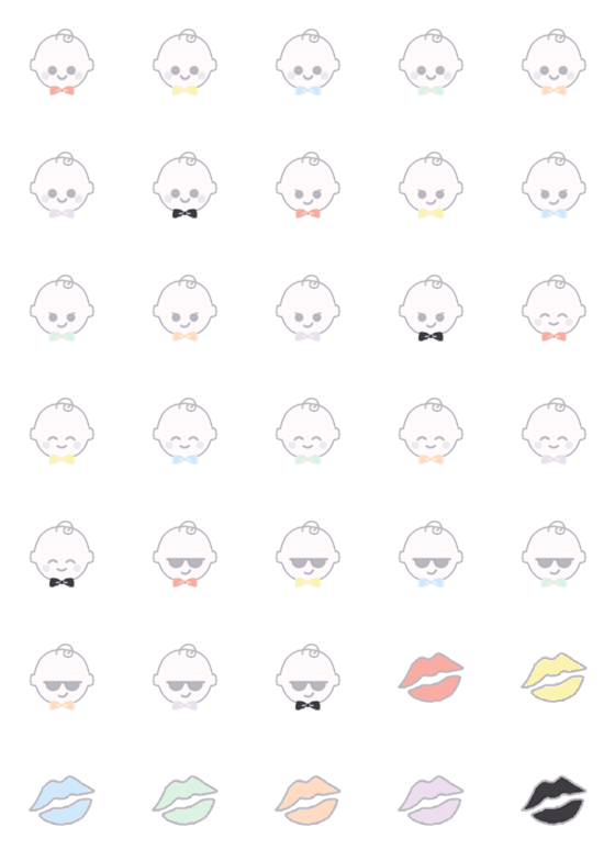 [LINE絵文字]❤︎ BABY BABY ❤︎の画像一覧