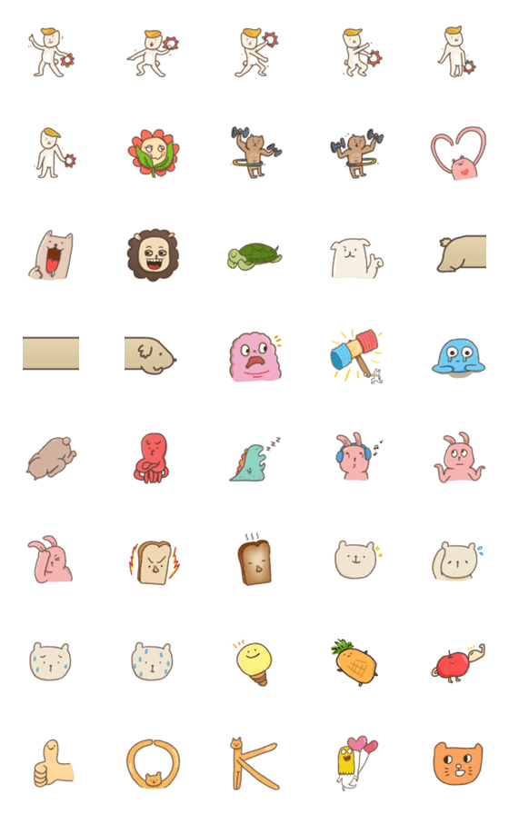 [LINE絵文字]nonsense stickerの画像一覧