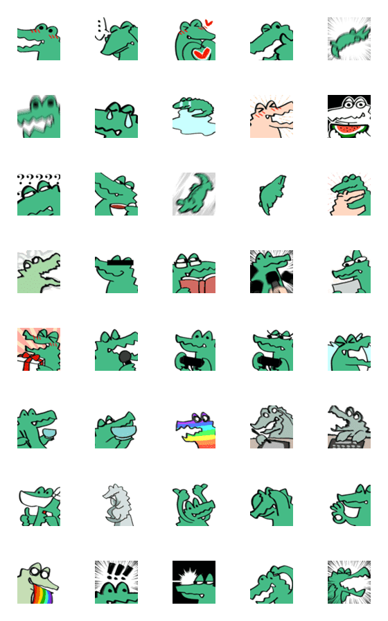 [LINE絵文字]Strange Crocodileの画像一覧