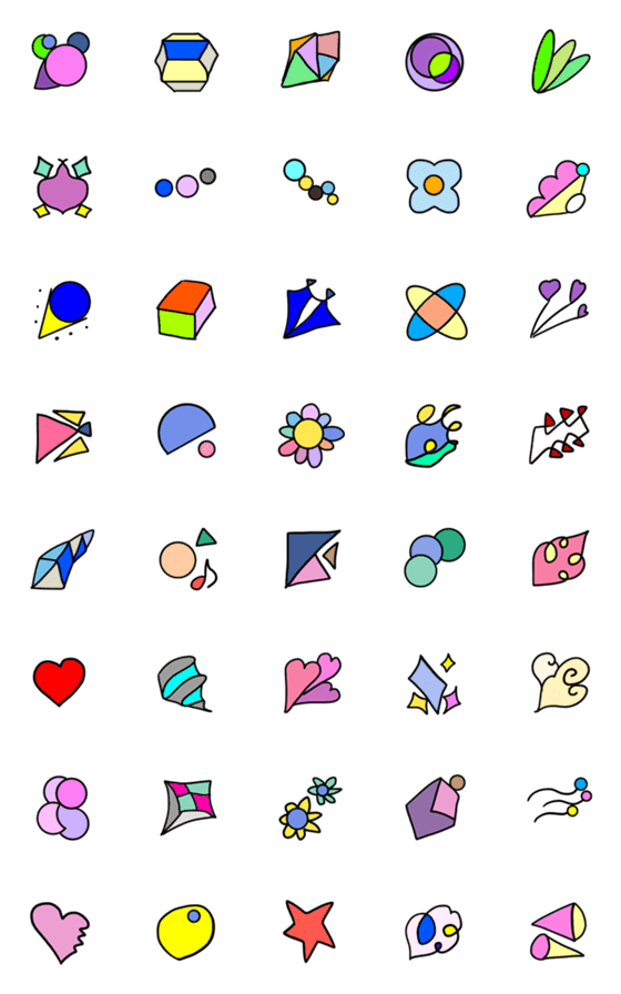 [LINE絵文字]Design Emojiの画像一覧