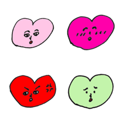 [LINE絵文字] あんものハート絵文字の画像