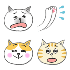 [LINE絵文字] 表情豊かなかわいいネコたち vol.3の画像