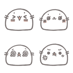 [LINE絵文字] The Lazy Baby Seal emojiの画像