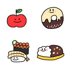 [LINE絵文字] 食べ物？絵文字の画像