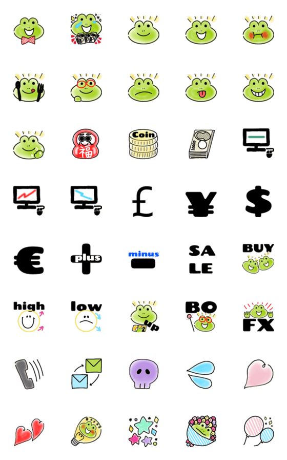 Line絵文字 投資家さんの絵文字 40種類 1円