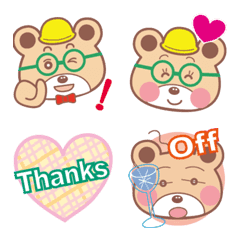 [LINE絵文字] 働き者のくまさんの画像