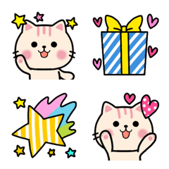 [LINE絵文字] 毎日可愛い猫ネクニャ♥️パステル絵文字の画像