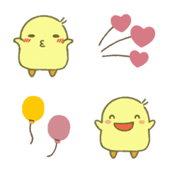 北欧風っぽいクレヨンひよこ3の絵文字メイン画像