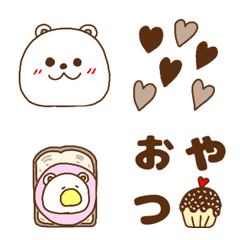 [LINE絵文字] ガーリーくまさん1の画像