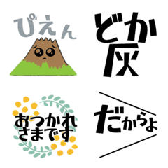 [LINE絵文字] 毎日使える！日常絵文字と鹿児島弁の画像