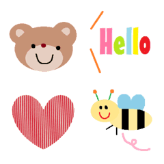 [LINE絵文字] 色んな絵文字528大人可愛いシンプルの画像