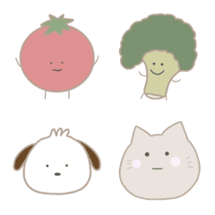 [LINE絵文字] 野菜と動物.仲間たち◎の画像