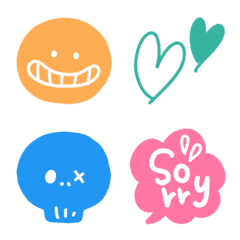 よく使うカラフル絵文字の絵文字メイン画像