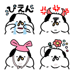 [LINE絵文字] デブぽちゃ犬の絵文字☆ワンコの画像