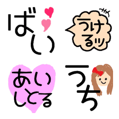 長崎弁☆佐賀弁たっぷり絵文字♪佐世保も♪の絵文字メイン画像