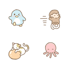 [LINE絵文字] harubana animal Emojiの画像