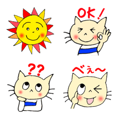 [LINE絵文字] ねこさんandその他使える絵文字の画像