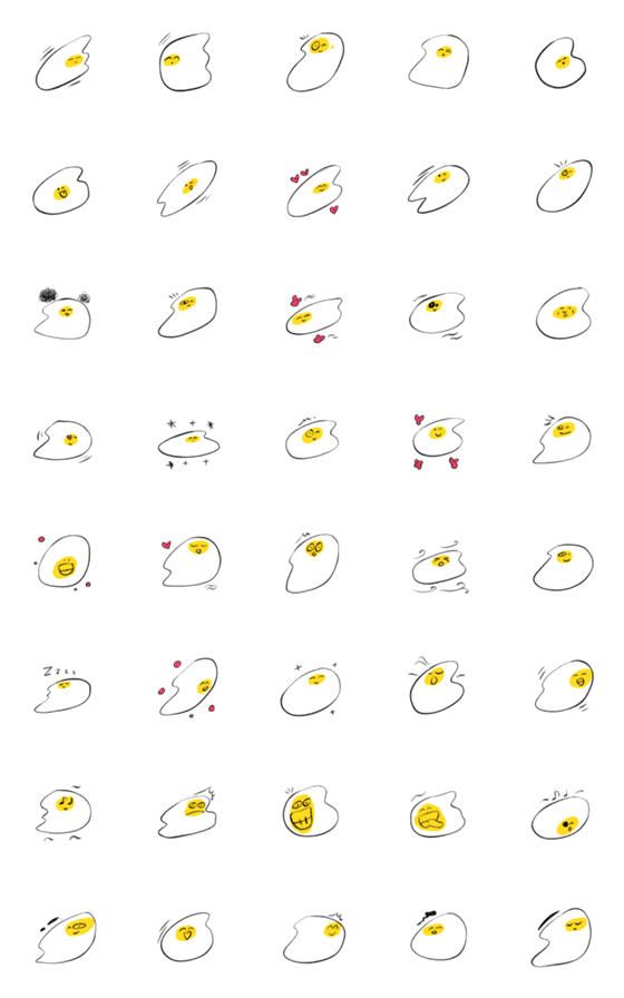 [LINE絵文字]Smile egg  Emojiの画像一覧