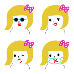 ブロンド ガールの絵文字メイン画像