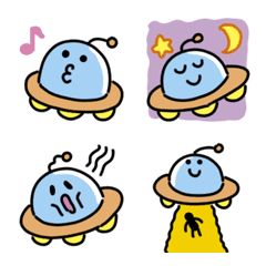 [LINE絵文字] ふらふらUFOの絵文字の画像