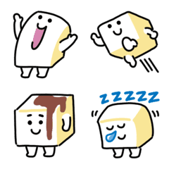 [LINE絵文字] プルプルおとうふの絵文字の画像