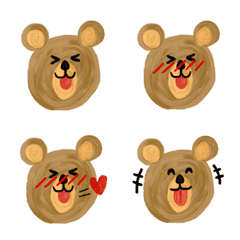 [LINE絵文字] Bear Hug Emojiの画像