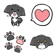 [LINE絵文字] 絵文字版ミックス犬あられの画像