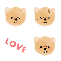 [LINE絵文字] 癒し犬のふんわり絵文字の画像