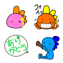 [LINE絵文字] ココペリとロコペリ 絵文字の画像