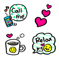 お家でRelax ＆ Enjoyの絵文字メイン画像