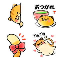 [LINE絵文字] まる猫。絵文字版の画像